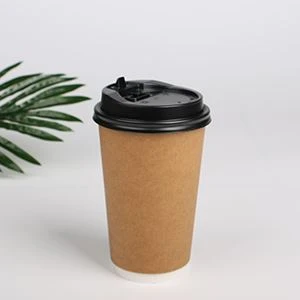 Disposable coffee cups with lids